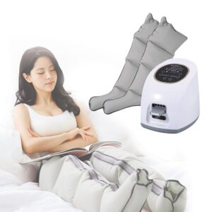 Compression Therapy Unit Air Pressure Massager for Pain relief 3 Massage Mode and Intensity for feet, Calf and Thigh, Black and Foot