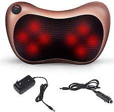 Electric Home Car Vibrating Kneading Heating Magnetic Therapy Massage Cushion Infrared Relax Pillow